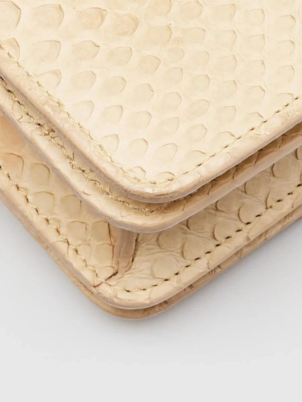 Celine Beige Python Mini Box Bag - Picture 4 of 11